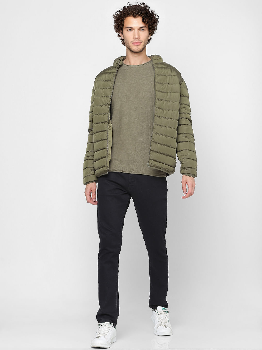 Dusky Green Slub Knit Pullover - S