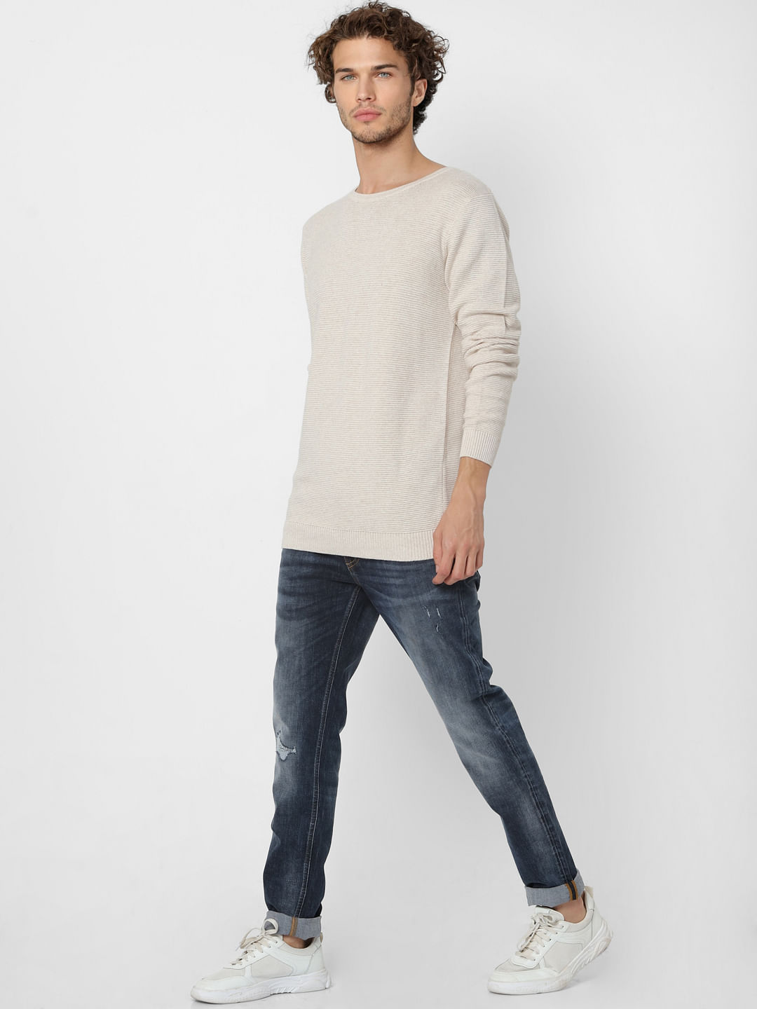 White Pullover - S