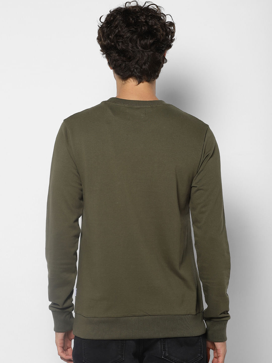 Green Logo Print Sweatshirt