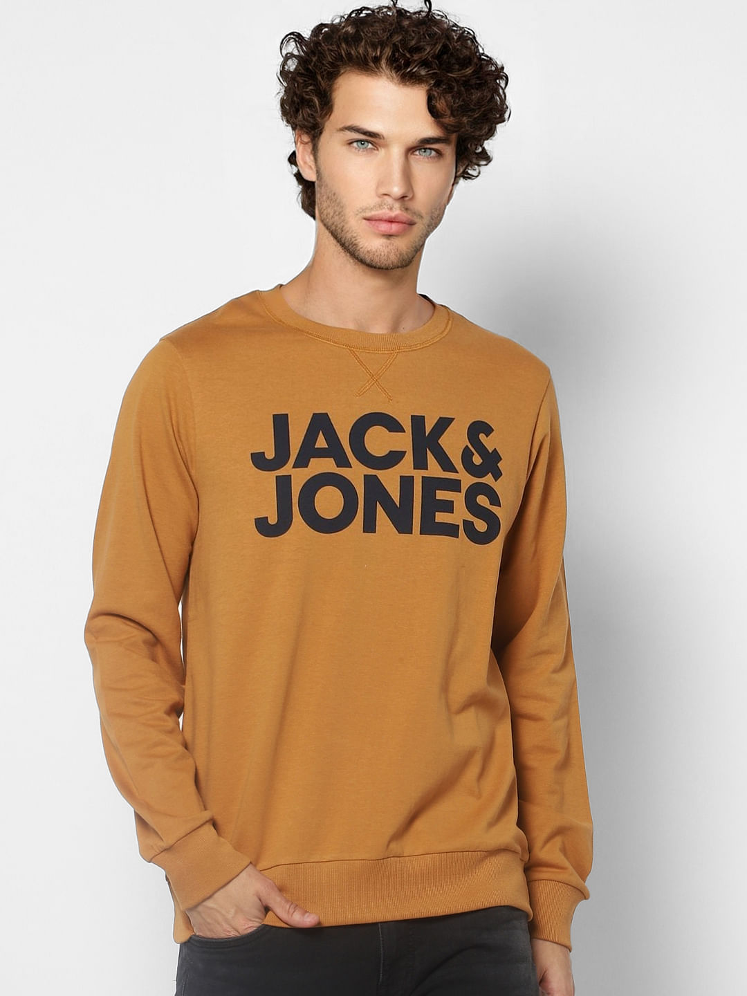 Brown Logo Print Sweatshirt