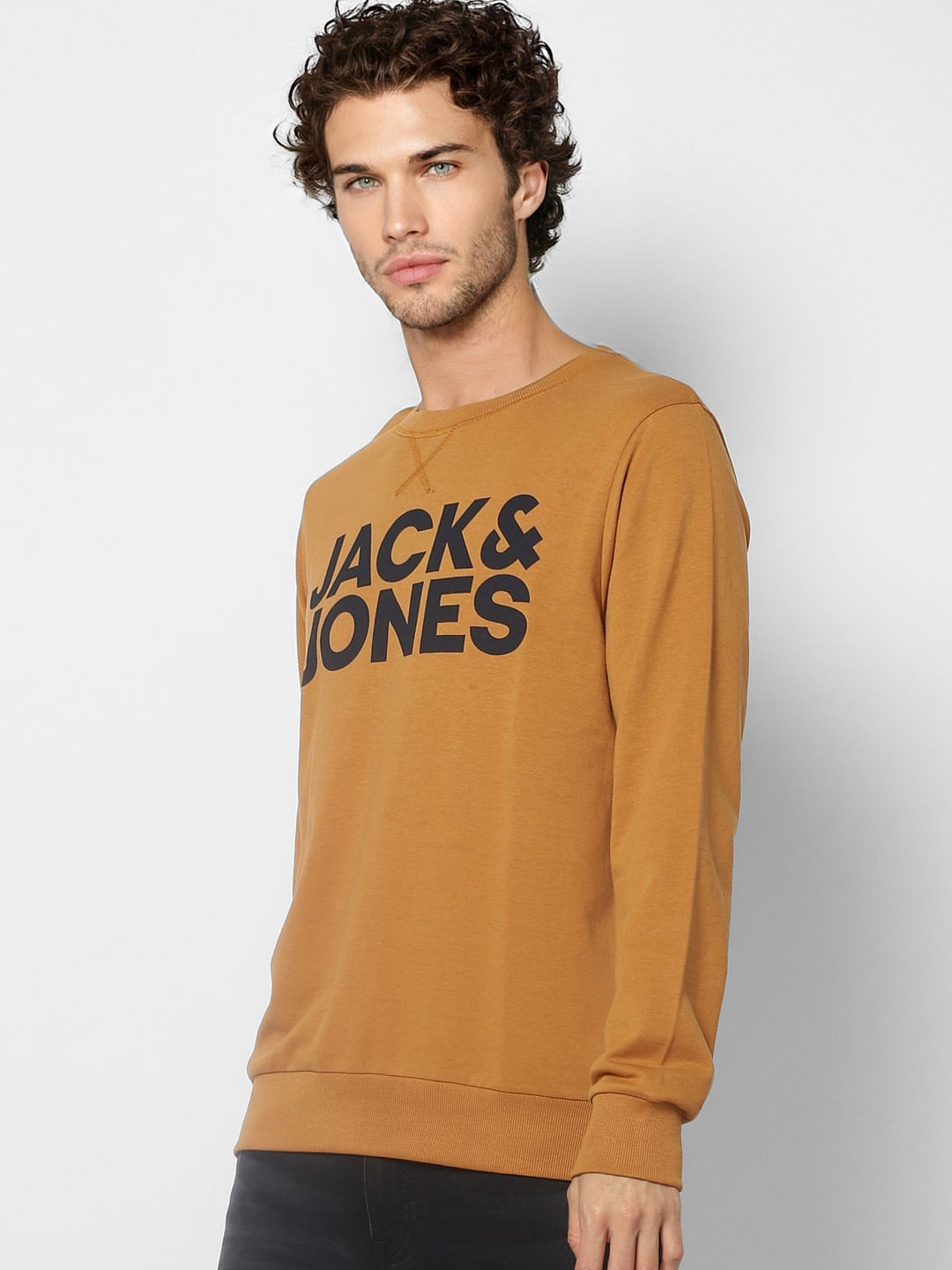 Brown Logo Print Sweatshirt