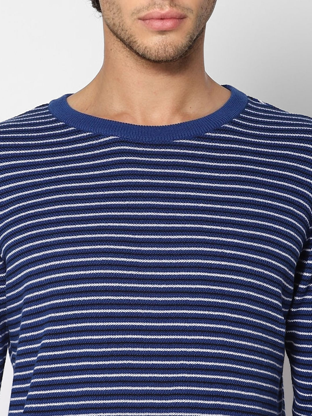 Blue Striped Pullover