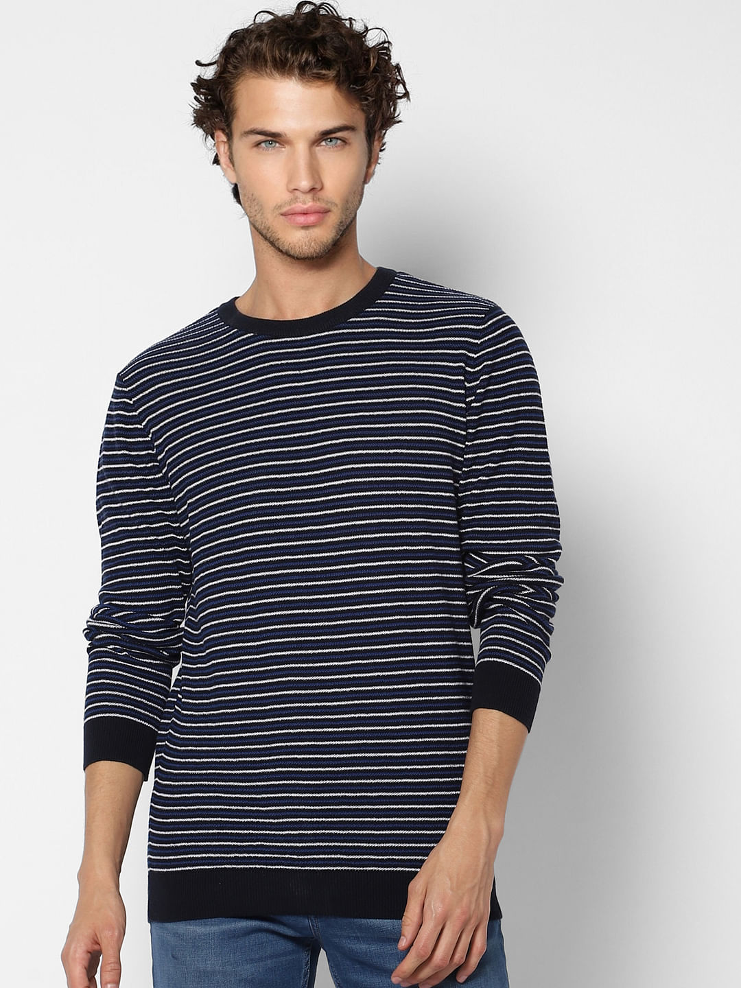 Blue Striped Pullover