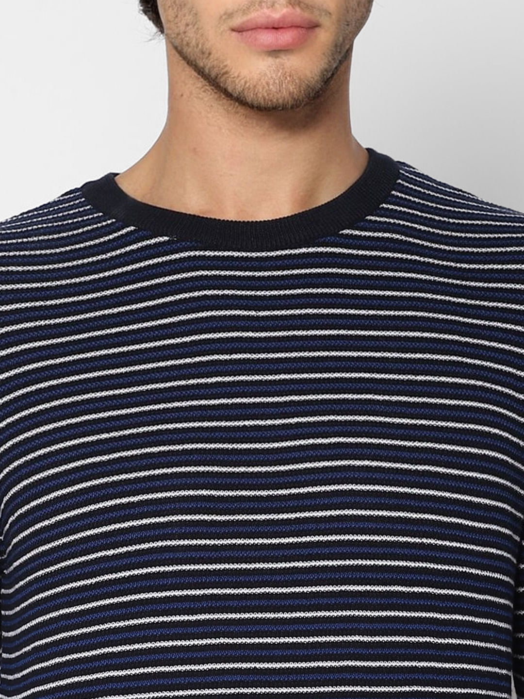 Blue Striped Pullover