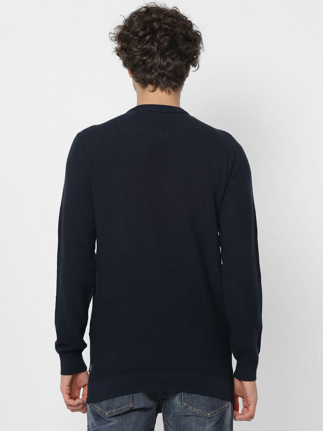 Blue Knit Pullover
