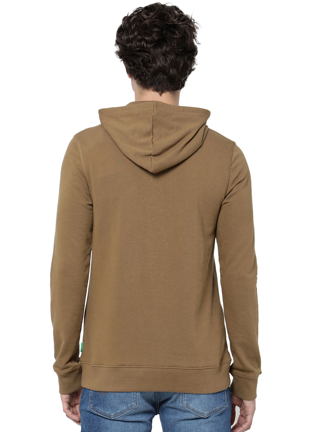 Brown Logo Print Hooded Sweatshirt