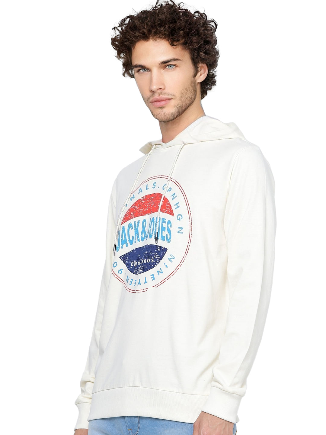 Beige Hooded Sweatshirt