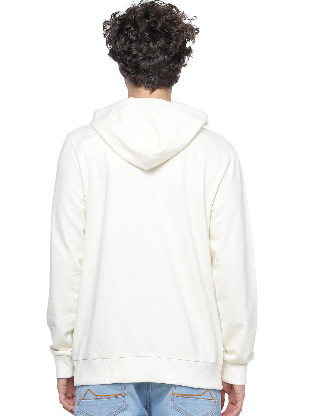 Beige Hooded Sweatshirt