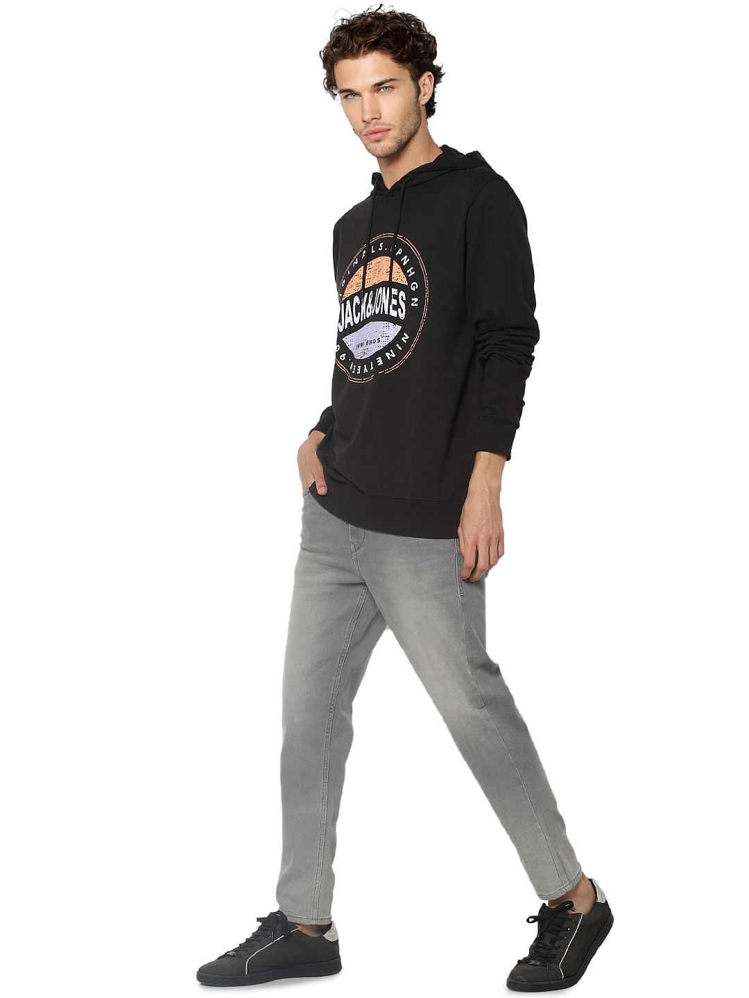 Black Hooded Sweatshirt - S