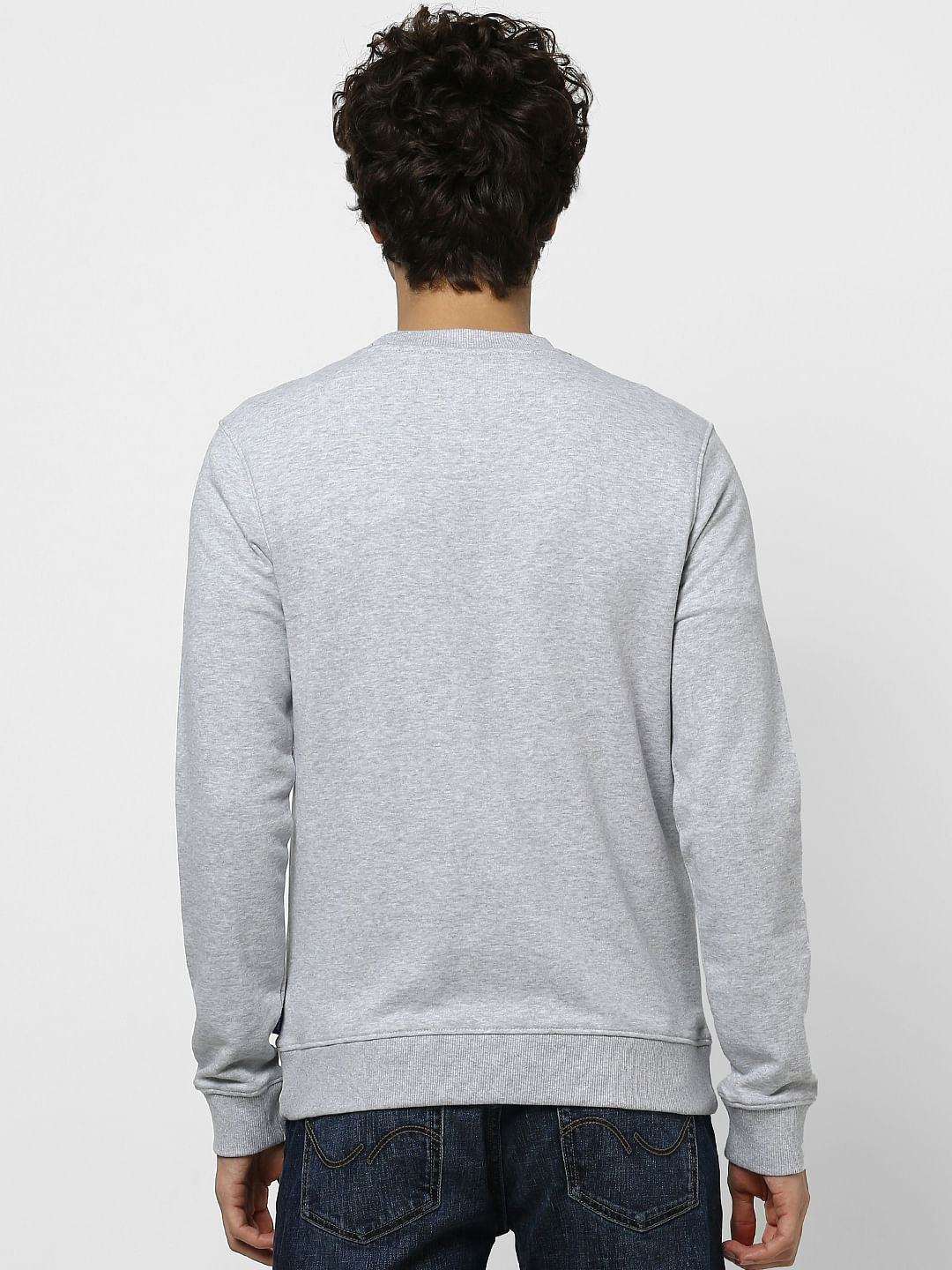 Light Grey Logo Print Sweatshirt