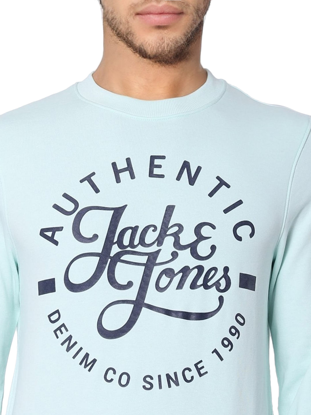 Green Logo Print Sweatshirt