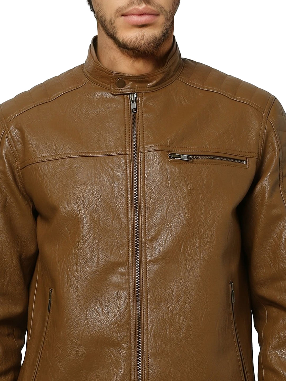 Brown Biker Jacket