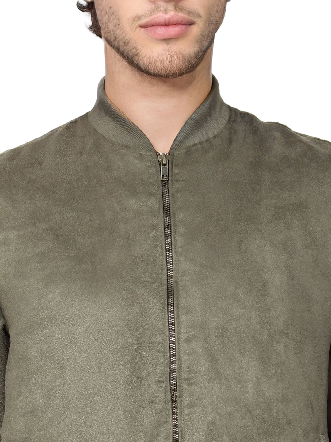 Olive Green Bomber Jacket