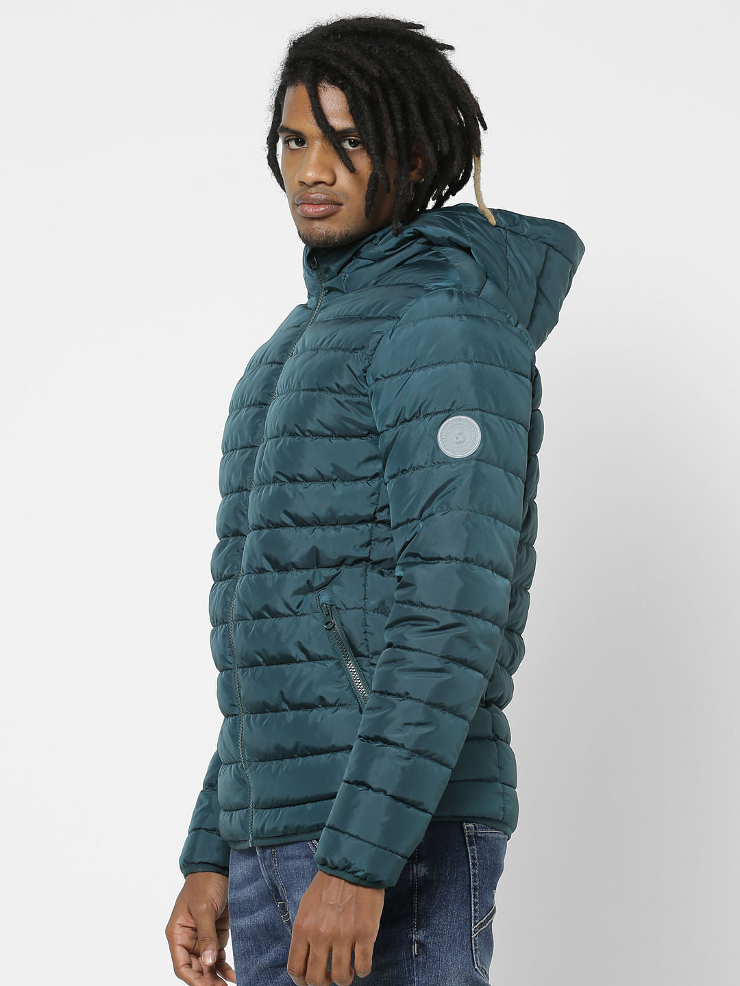 Green Hooded Puffer Jacket