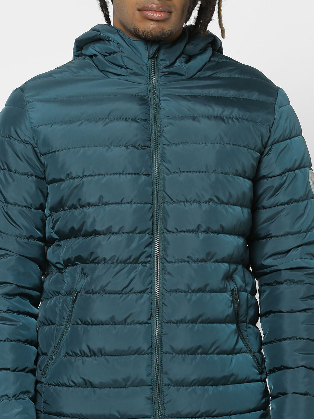 Green Hooded Puffer Jacket