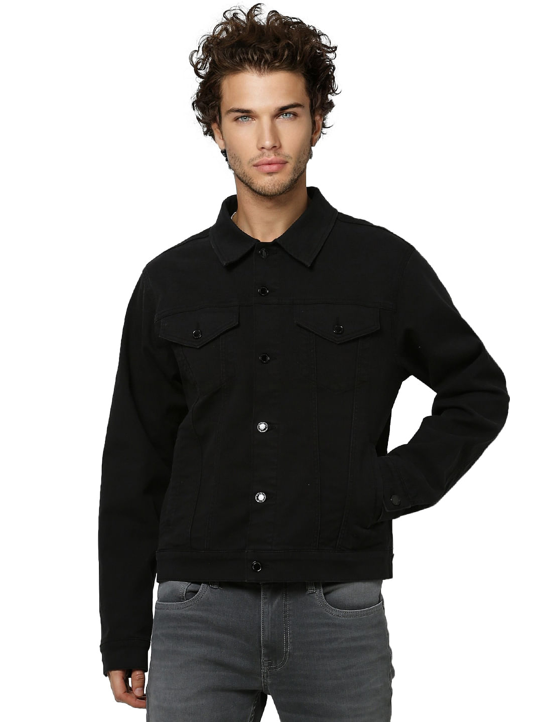 Black Trucker Jacket