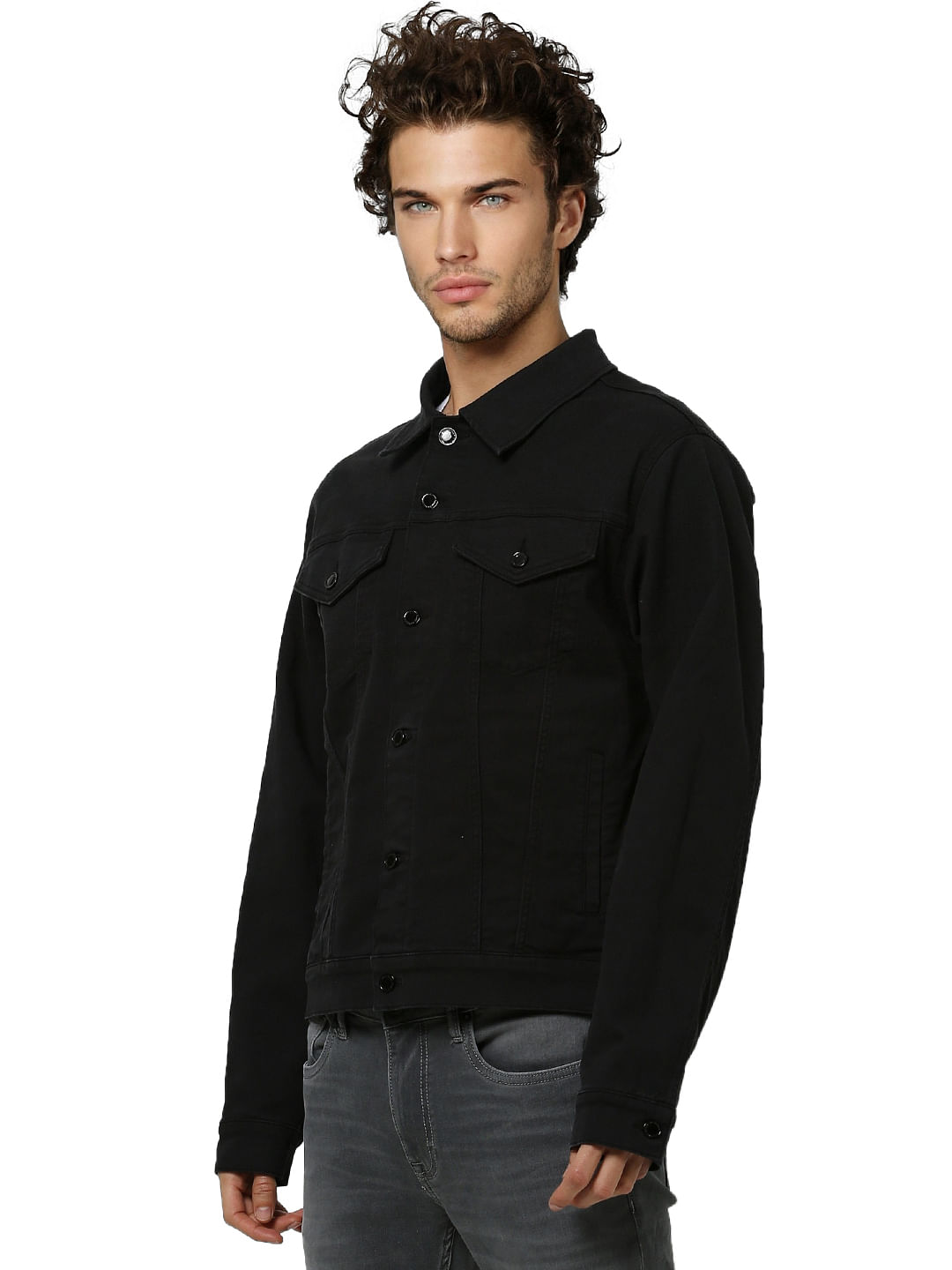 Black Trucker Jacket