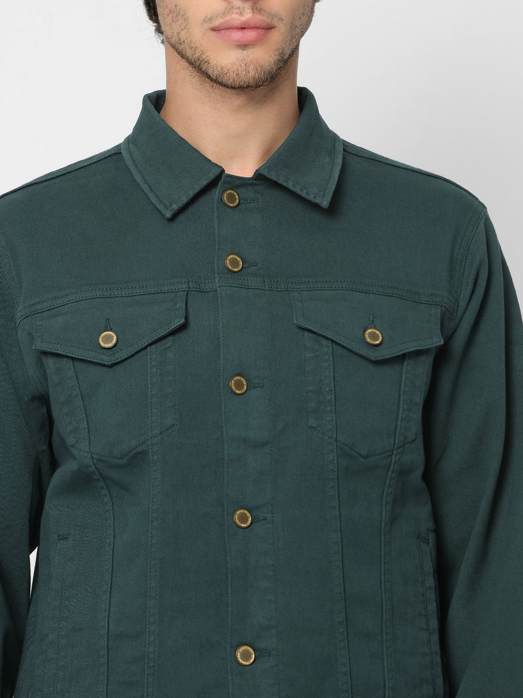 Green Trucker Jacket