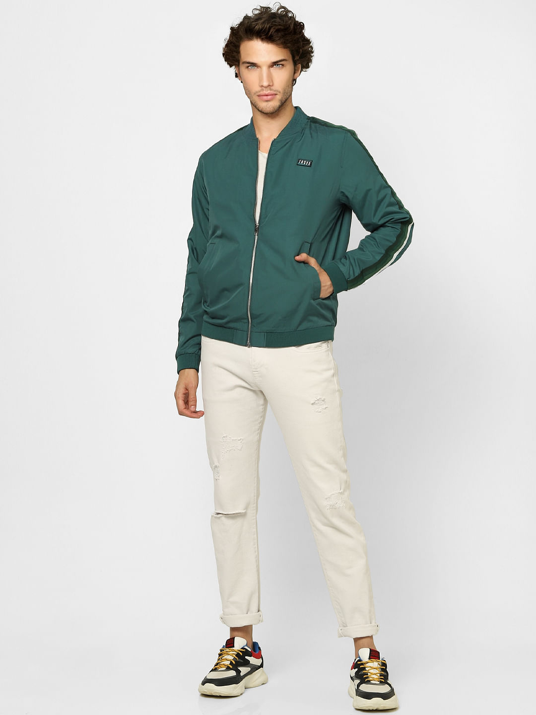 Green Bomber Jacket