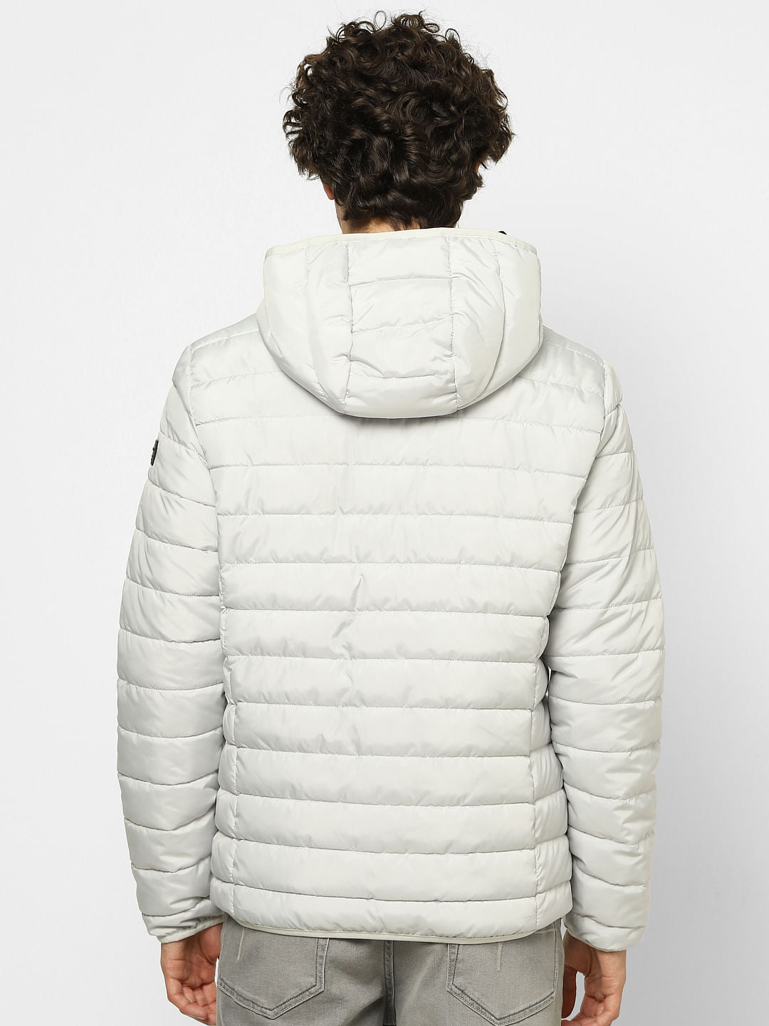 White Hooded Puffer Jacket