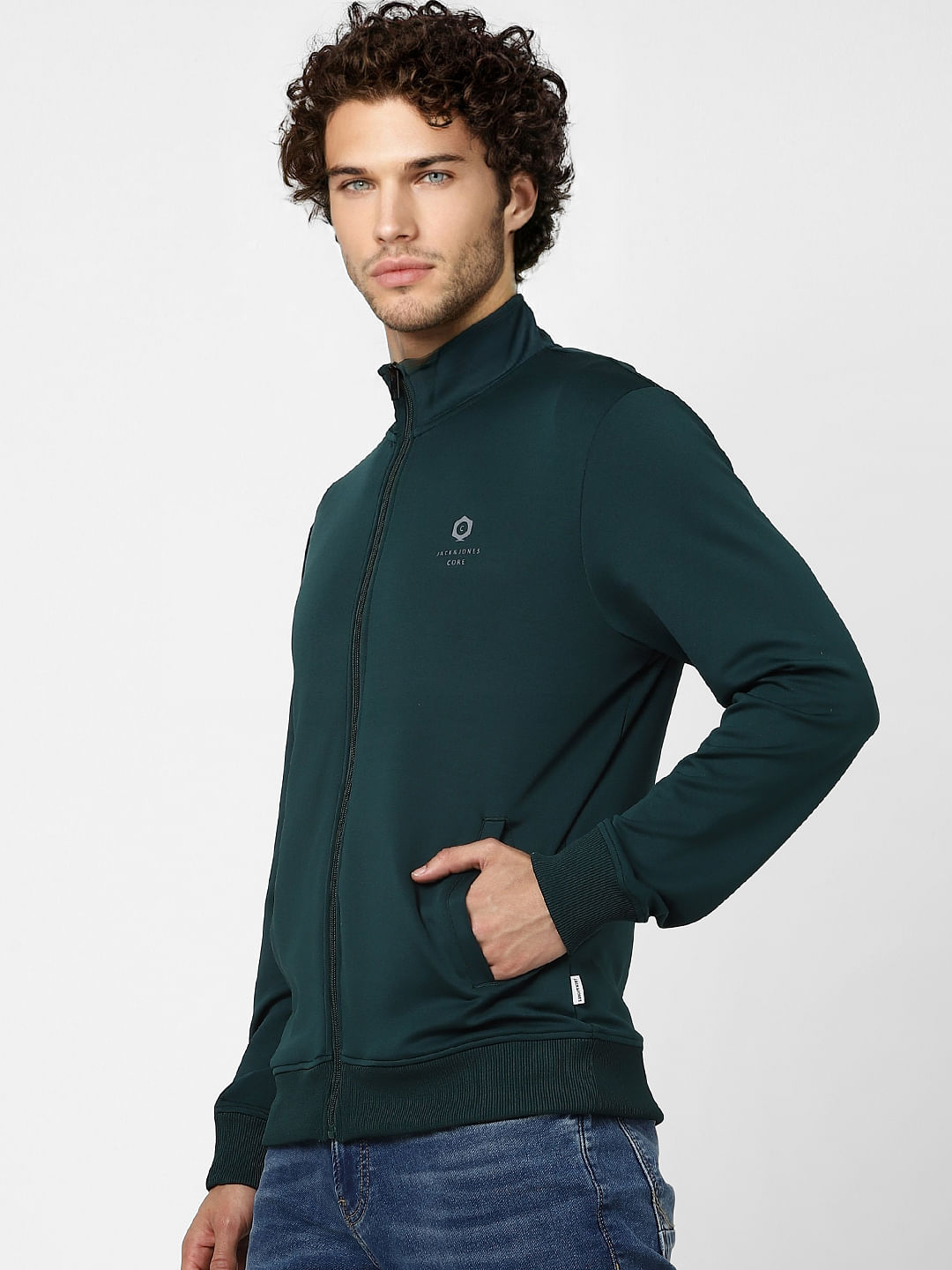 Green High Neck Jacket