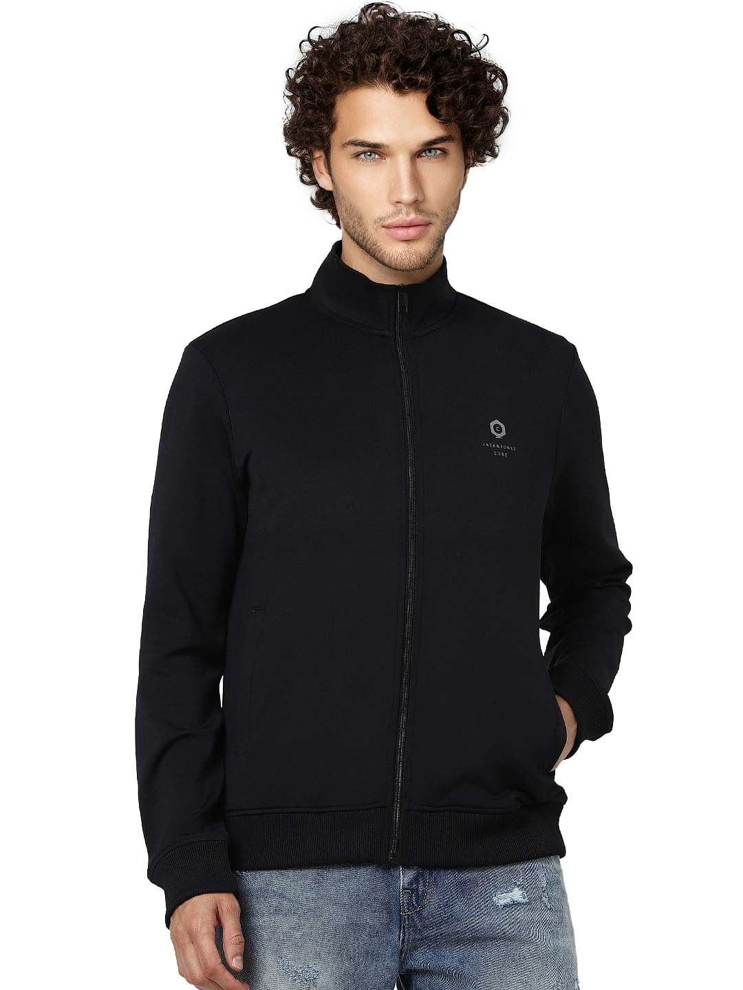 Black High Neck Jacket