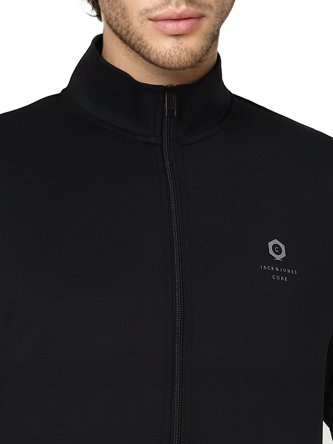 Black High Neck Jacket