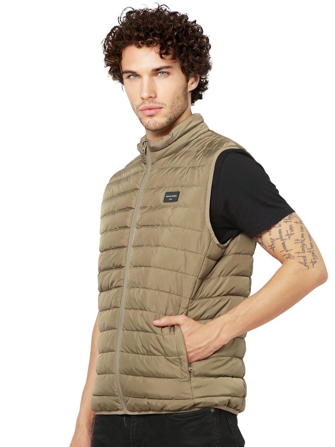 Beige Puffer Jacket