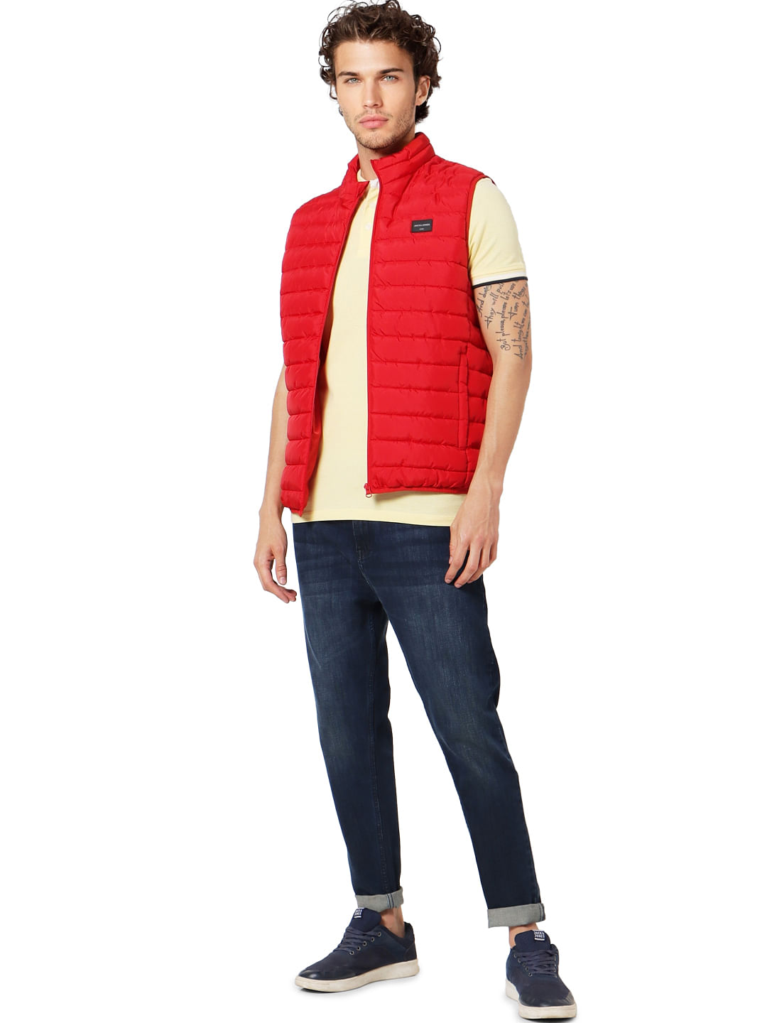 Red Puffer Jacket - S