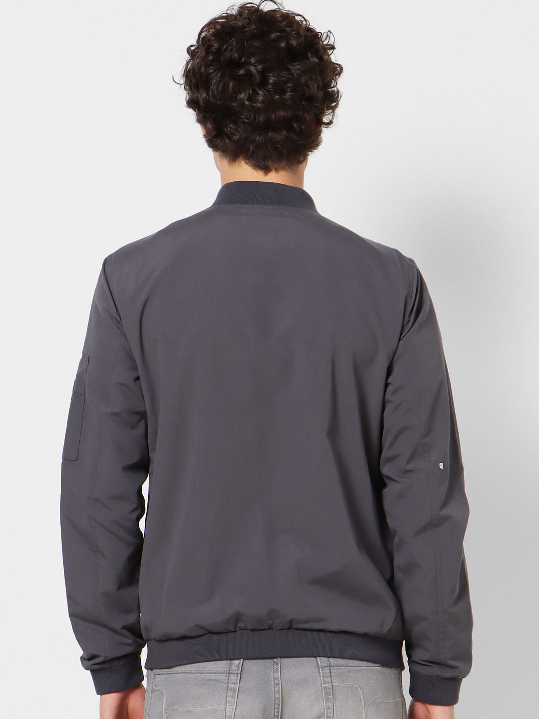 Dark Grey Bomber Jacket