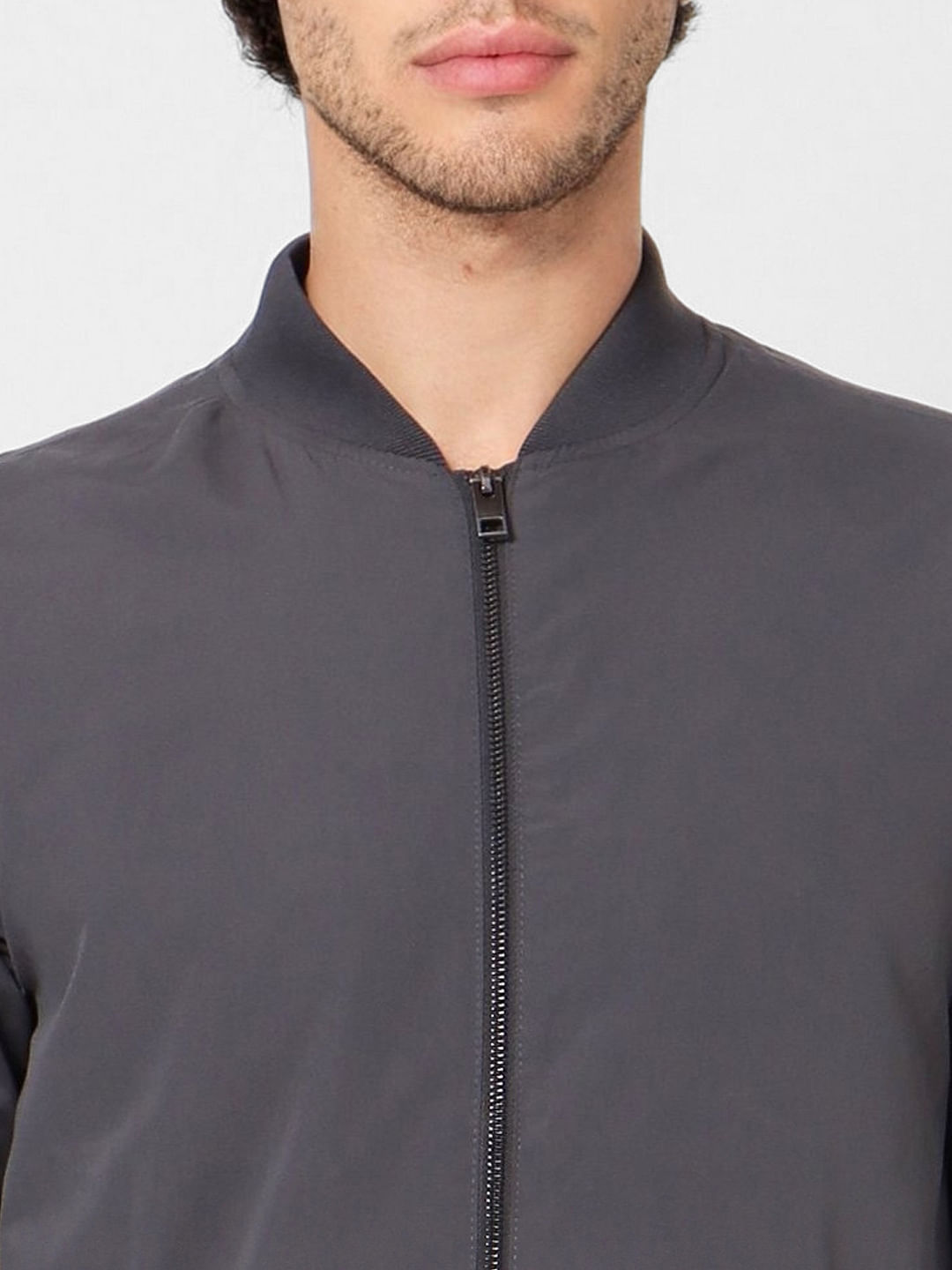 Dark Grey Bomber Jacket