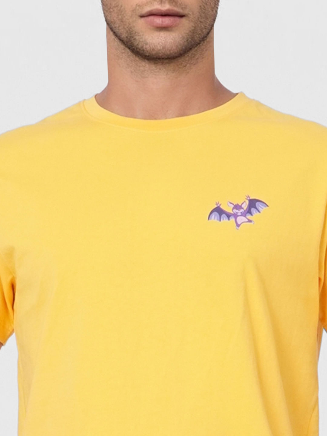 Yellow T-shirt & Printed Shorts Set