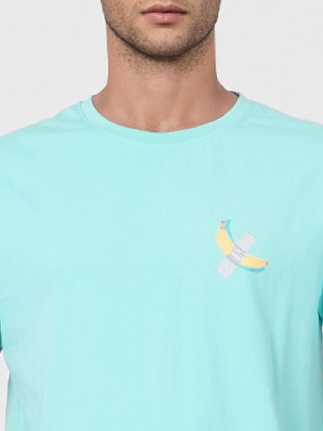 Blue T-shirt & Printed Shorts Set