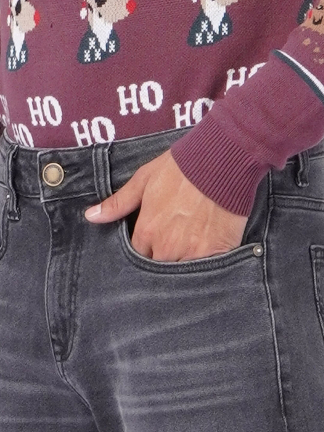 Black High Rise Washed Bootcut Jeans