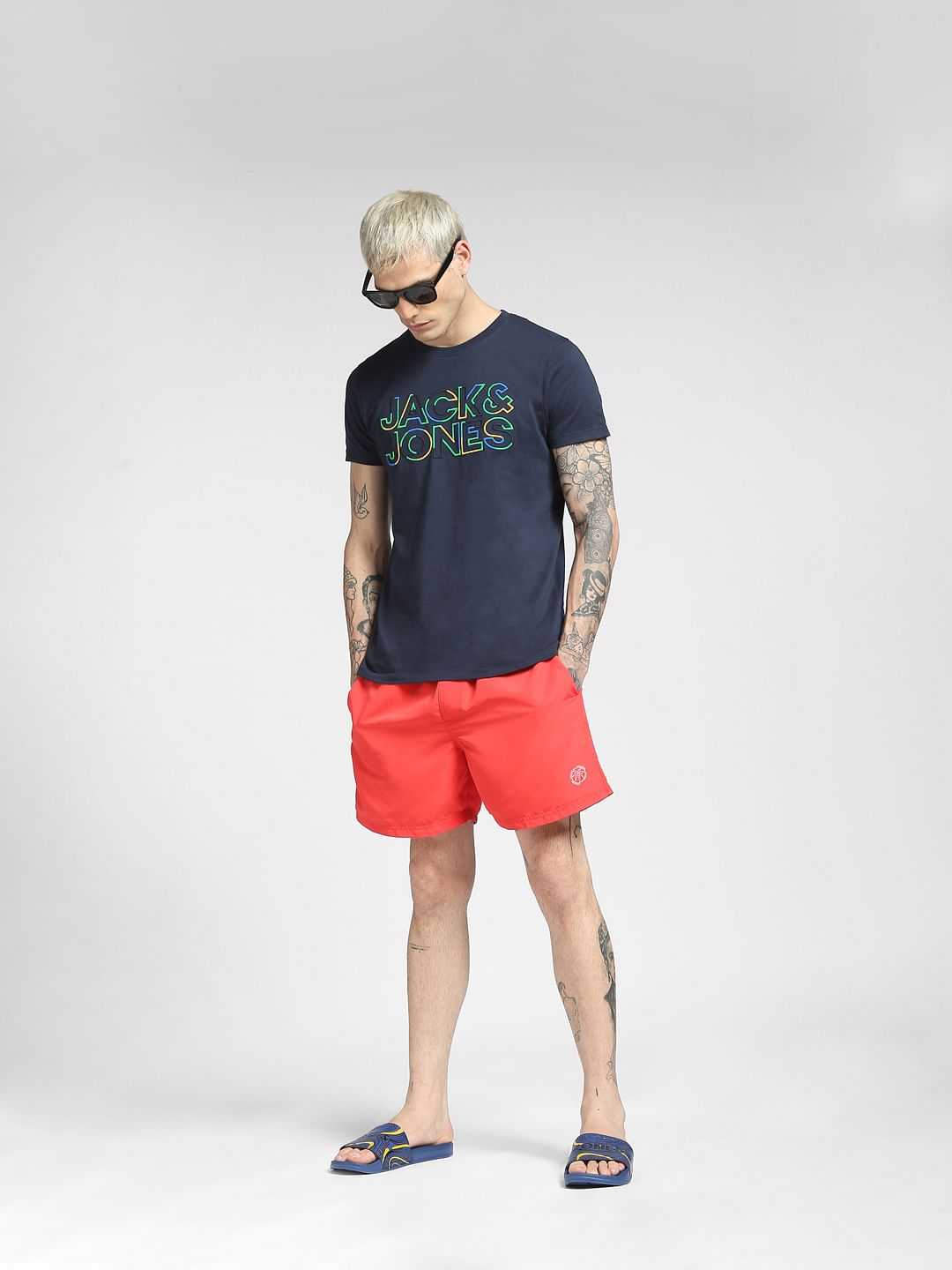 Red Swim Shorts - S