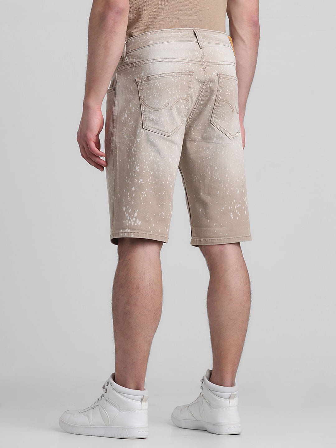 Brown Ombre Co-ord Set Denim Shorts