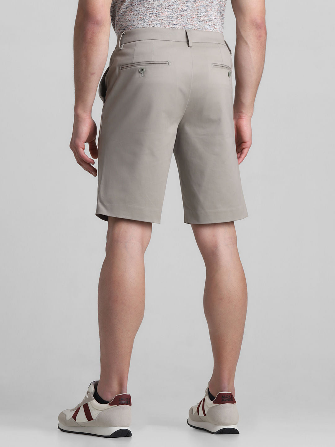 Green Mid Rise Chino Shorts