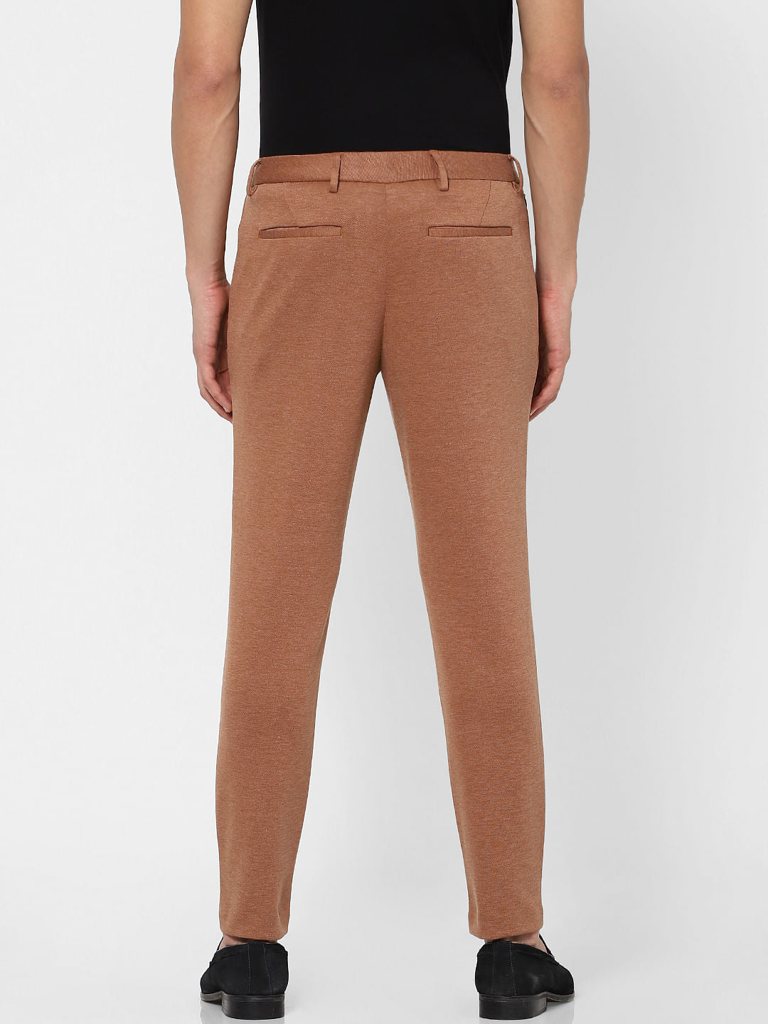 Brown Mid Rise Trousers