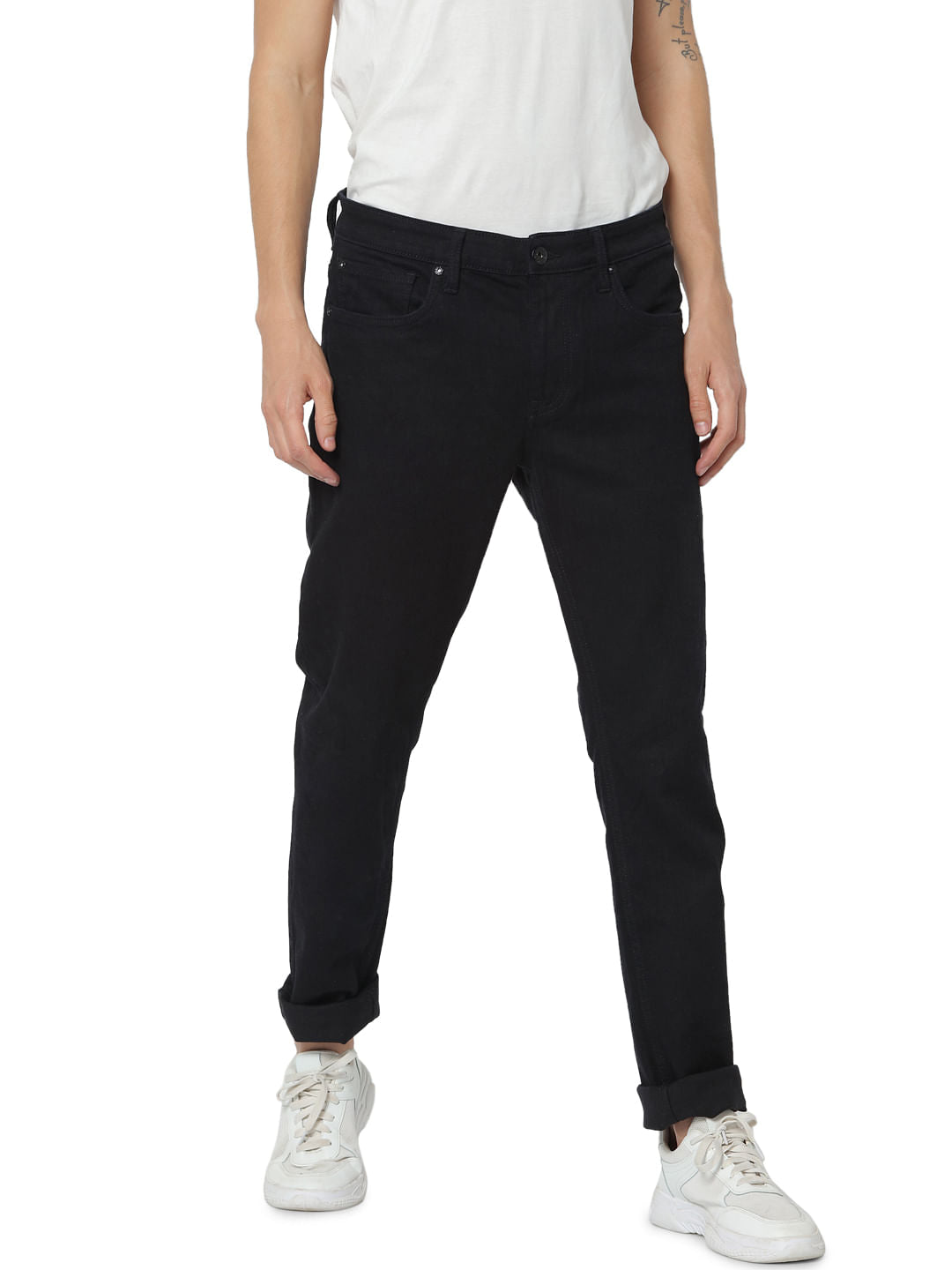 Black Low Rise Ben Skinny Fit Jeans
