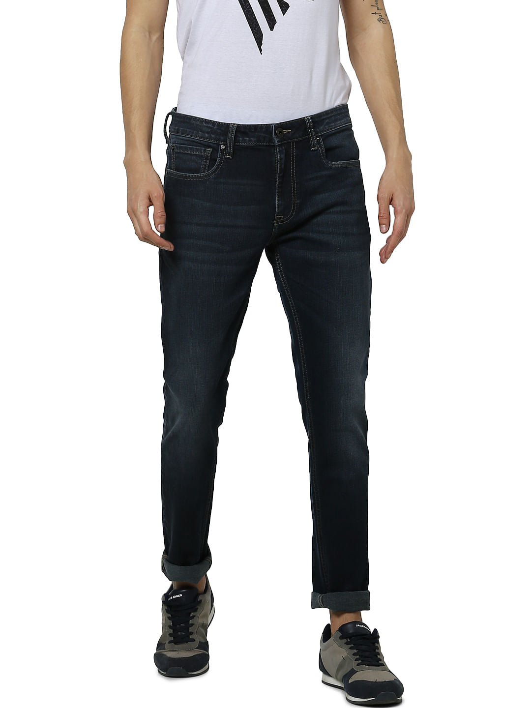 Blue Low Rise Ben Skinny Fit Jeans