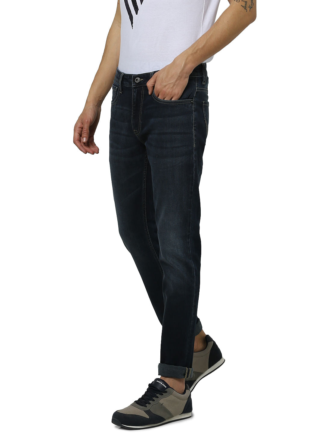 Blue Low Rise Ben Skinny Fit Jeans