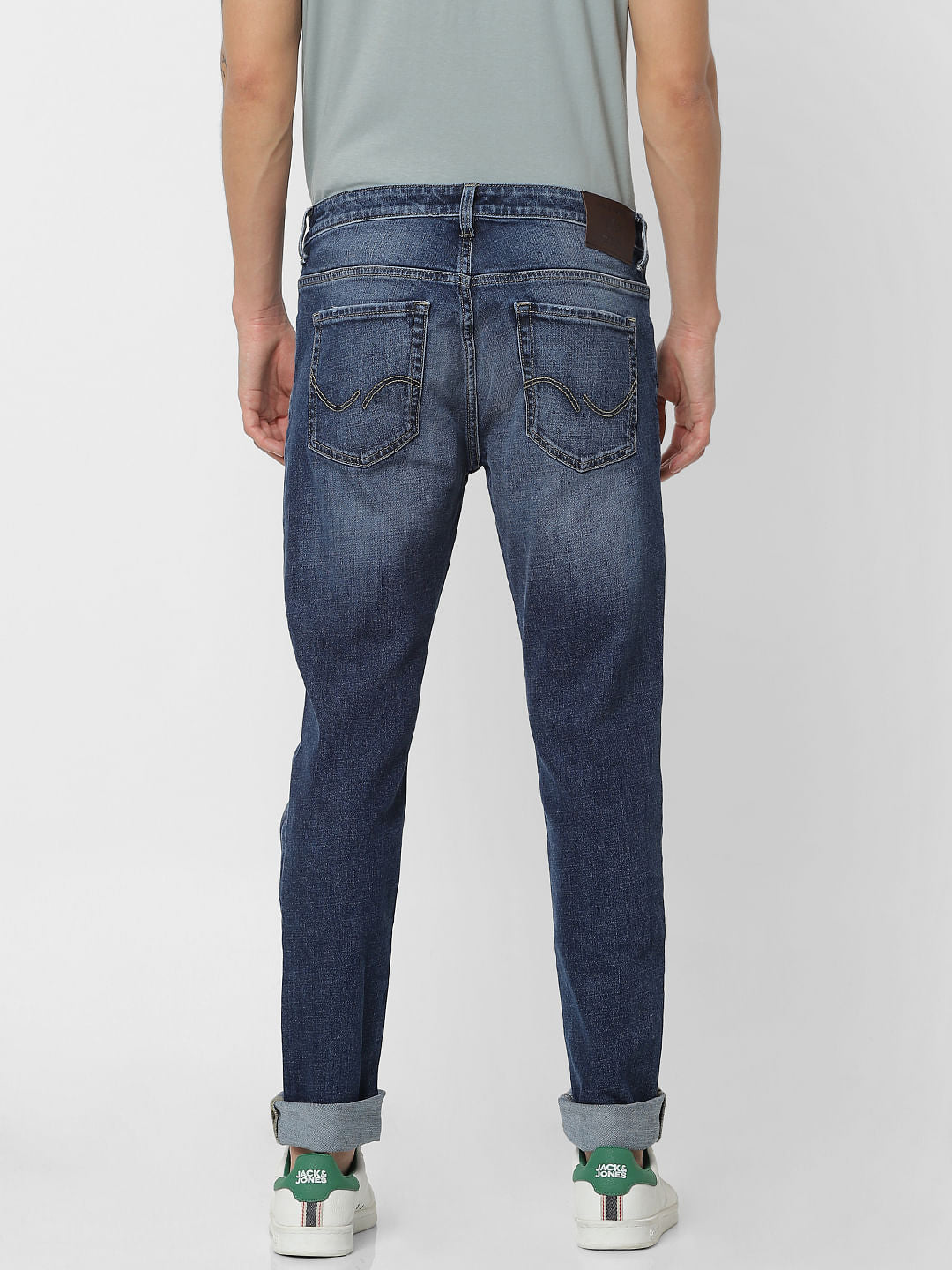 Blue Low Rise Ben Washed Skinny Fit Jeans