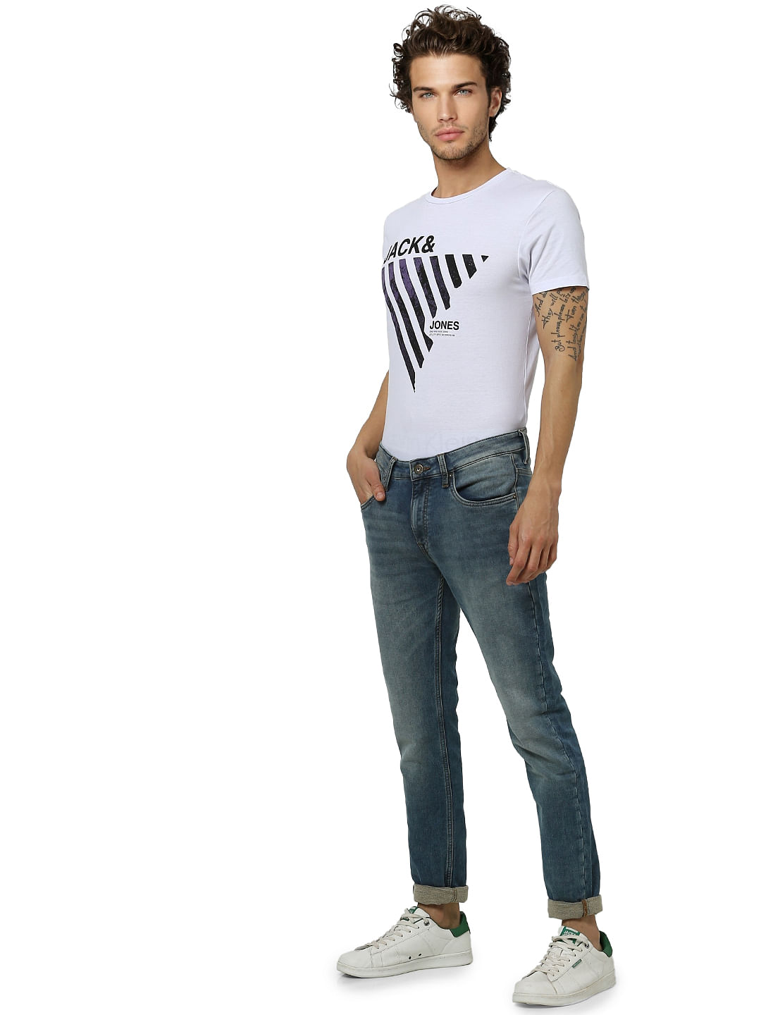 Light Blue Low Rise Ben Washed Skinny Fit Jeans - 28/30