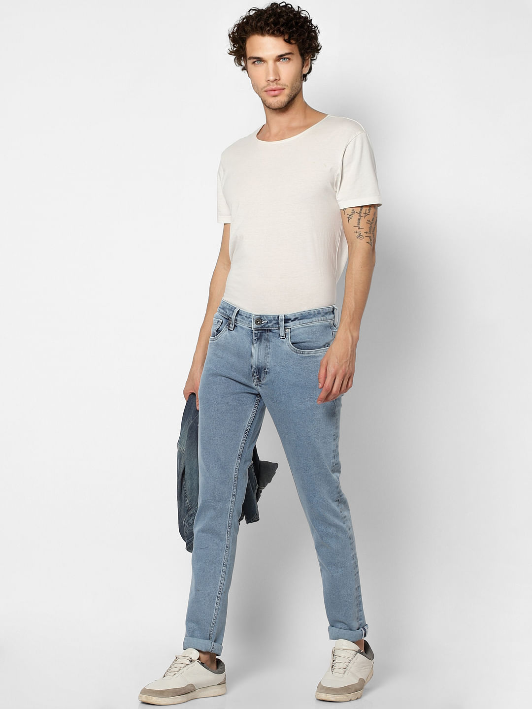 Light Blue Low Rise Ben Skinny Fit Jeans - 28/30