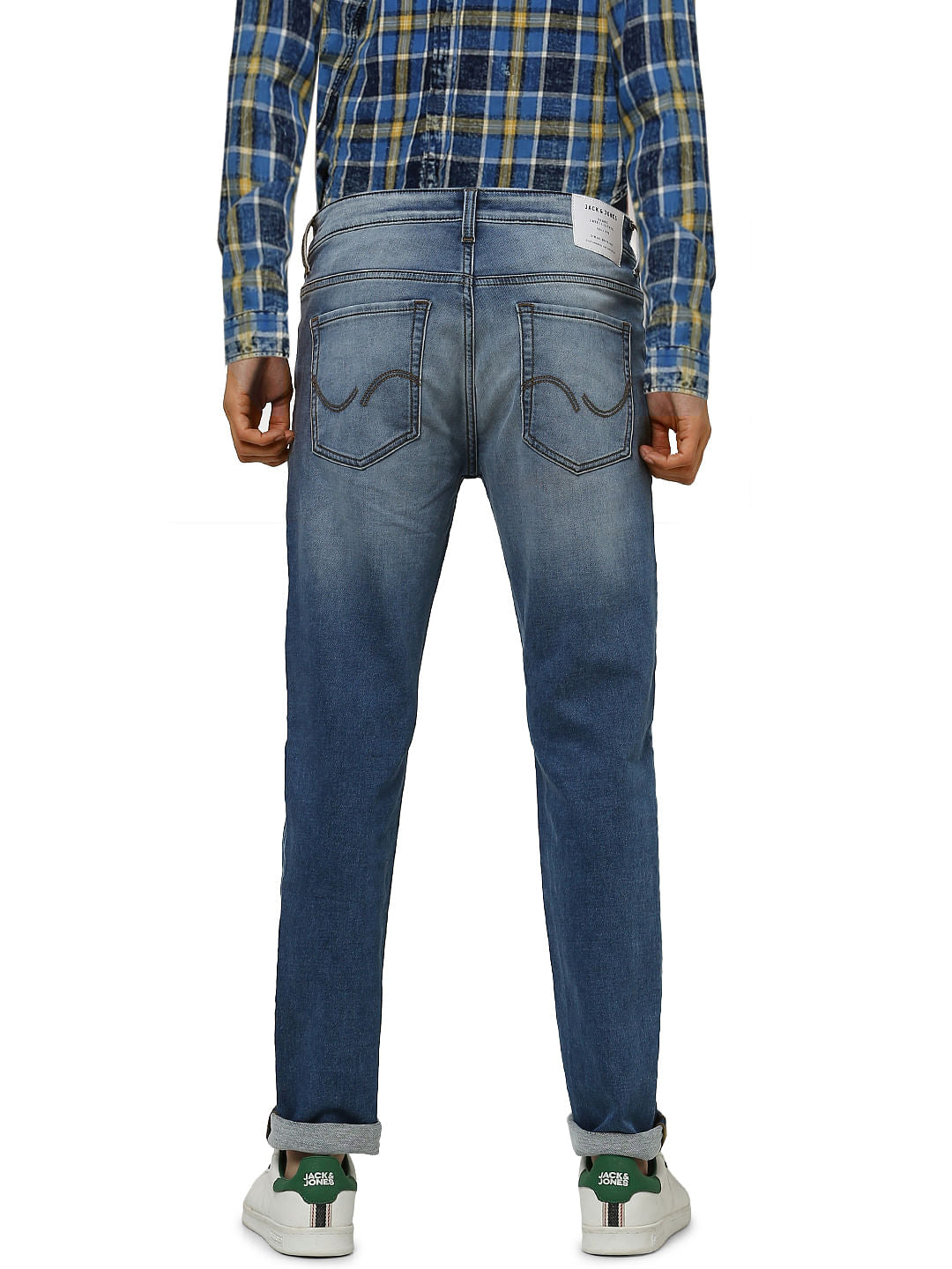 Light Blue Low Rise Ben Washed Skinny Fit Jeans