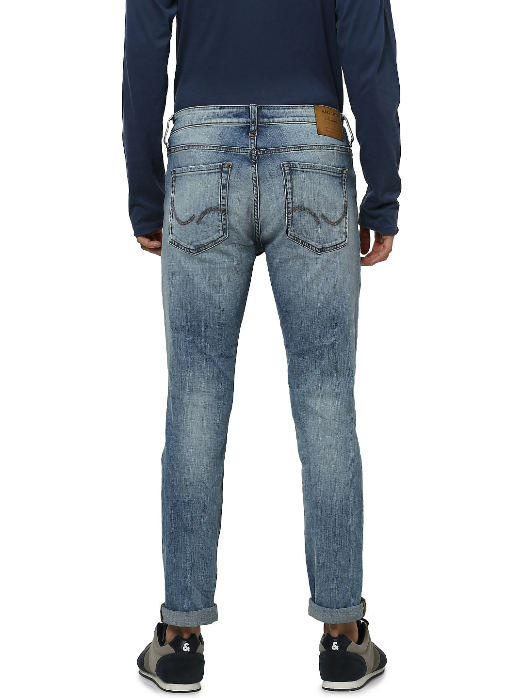 Light Blue Low Rise Ben Ripped Skinny Fit Jeans
