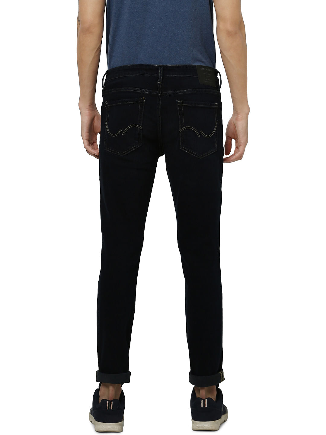 Black Low Rise Glenn Slim Fit Jeans