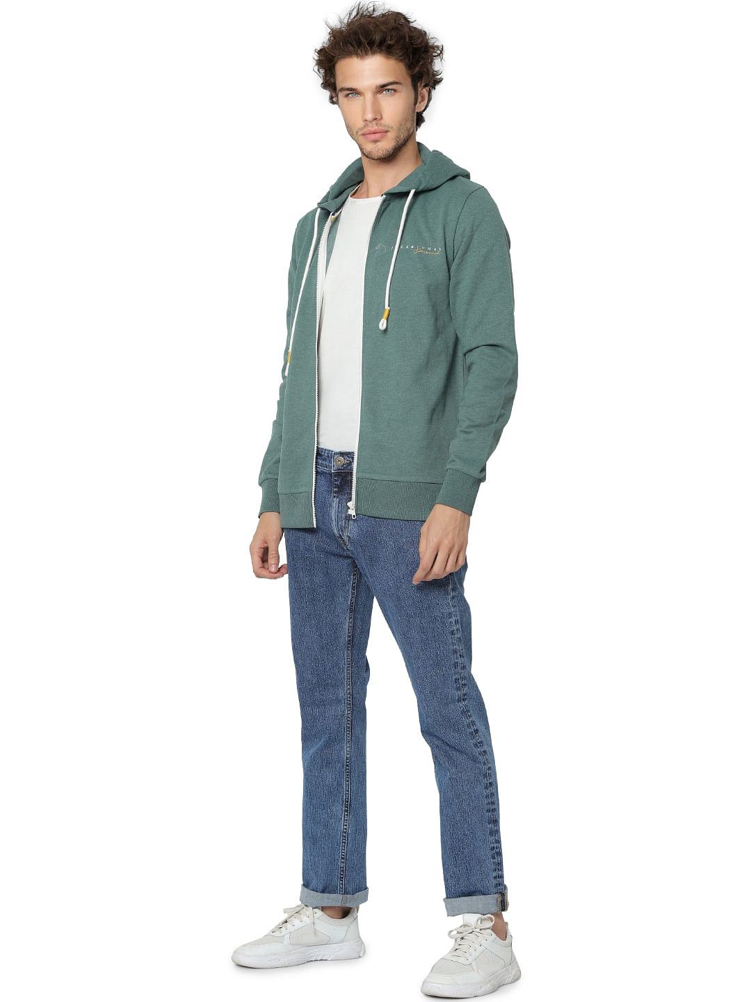 Blue Low Rise Clark Washed Regular Fit Jeans - 28/30