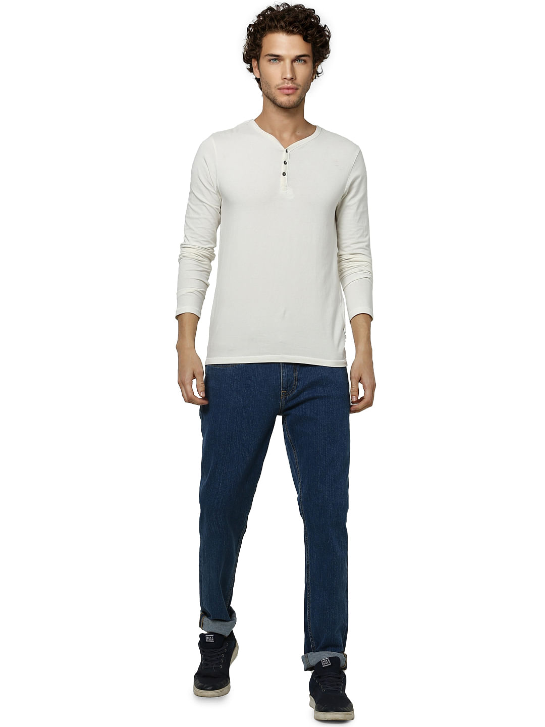 Blue Low Rise Glenn Slim Fit Jeans