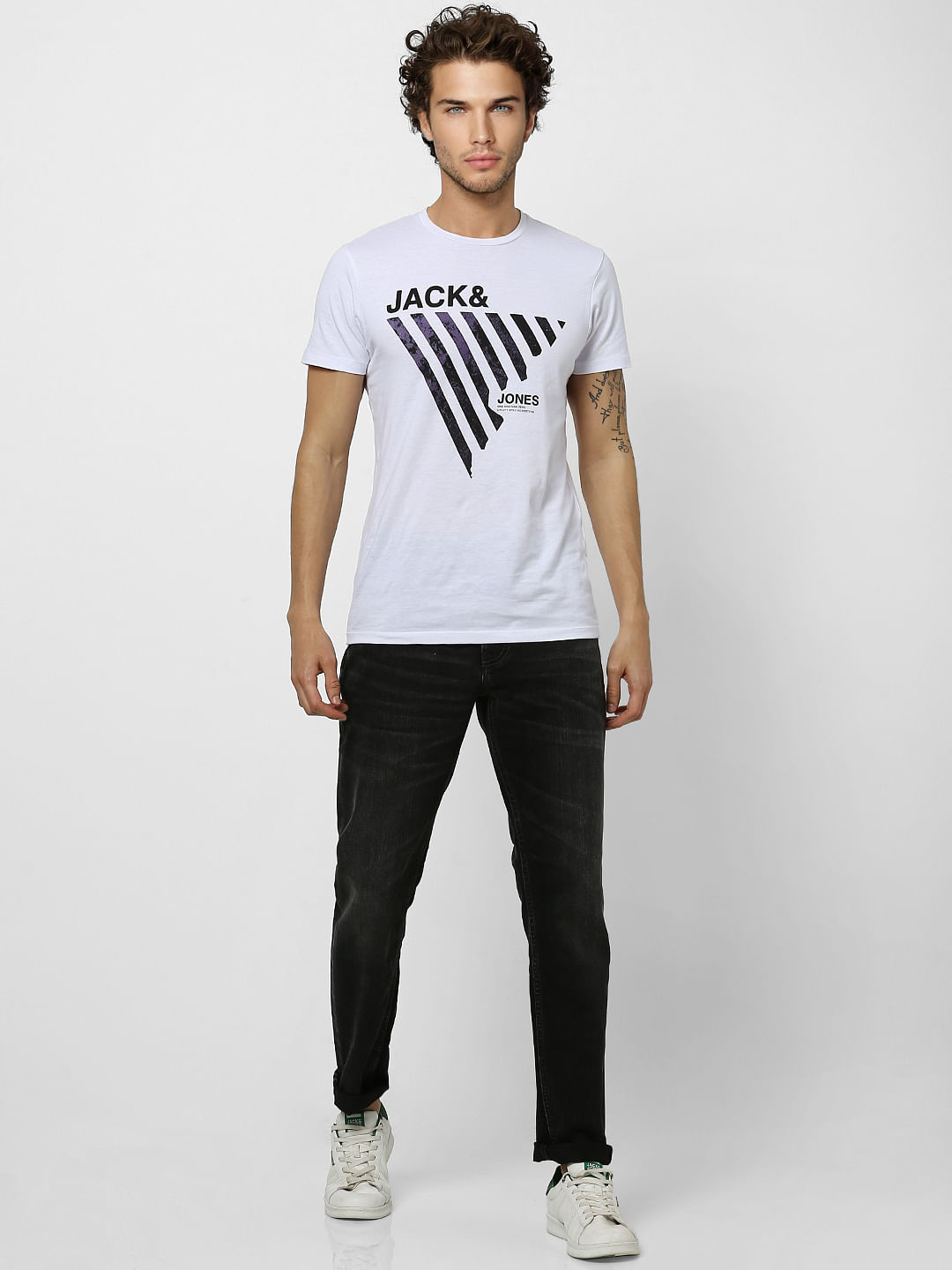Black Low Rise Glenn Slim Fit Jeans - 28/30